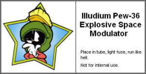 illudium pew-36 explosive space modulator